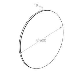 Зеркало в ванную комнату Roca Sote Ø60 см A812447000