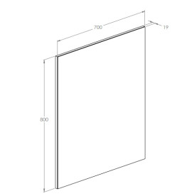 Зеркало в ванную комнату Roca Sote 70x80 см A812442000