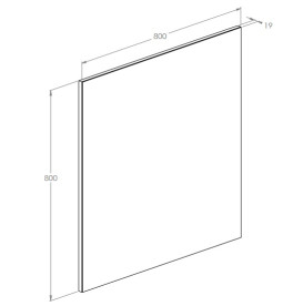Дзеркало у ванній кімнаті Roca Sote 80x80 см A812443000