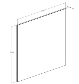 Зеркало в ванную комнату Roca Sote 90x80 см A812444000