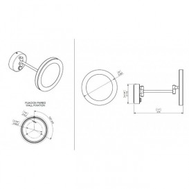 Зеркало в ванную комнату Sonia Contract-Hospitality увеличительное с подсветкой 165391