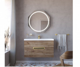 Зеркало в ванную комнату Sonia Epoque Century 81 см со светодиодной подсветкой 190195