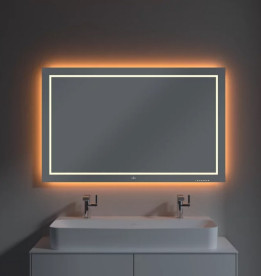 Зеркало в ванную комнату Villeroy & Boch Finion 120х75 см с подсветкой и настенным освещением G6001200