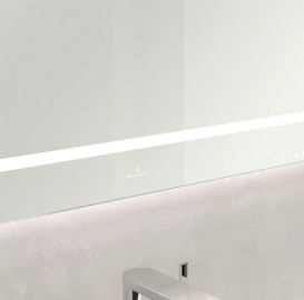 Дзеркало у ванній кімнаті Villeroy & Boch Finion 80х75 см з підсвічуванням та настінним освітленням G6008000