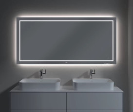 Дзеркало у ванній кімнаті Villeroy & Boch Finion 160х75 см з підсвічуванням обігрівом та аудіосистемою G6101600