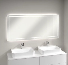 Дзеркало у ванній кімнаті Villeroy & Boch Finion 160х75 см з підсвічуванням обігрівом та аудіосистемою G6101600
