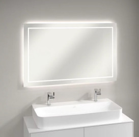 Зеркало в ванную комнату Villeroy & Boch Finion 120х75 см с подсветкой обогревом и аудиосистемой G6101200
