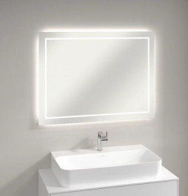 Зеркало в ванную комнату Villeroy & Boch Finion 100х75 см с подсветкой обогревом и аудиосистемой G6101000
