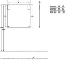 Зеркало в ванную комнату Villeroy & Boch Finion 160х100 см F6201600