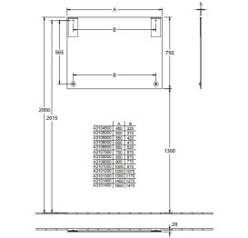 Зеркало в ванную комнату Villeroy & Boch More To See 140х75 см A3101400