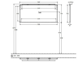 Зеркало в ванную комнату Villeroy & Boch More To See 160х75 см с подсветкой A4041600