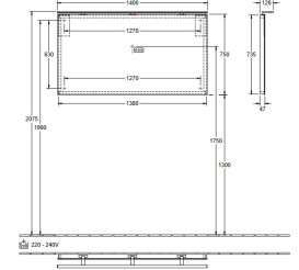 Зеркало в ванную комнату Villeroy & Boch More To See 140х75 см с подсветкой A4041400