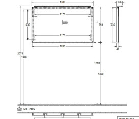 Зеркало в ванную комнату Villeroy & Boch More To See 130х75 см с подсветкой A4041300