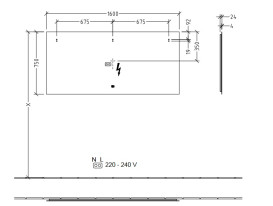 Зеркало в ванную комнату Villeroy & Boch More to See Lite 160х75 см с подсветкой A4591600