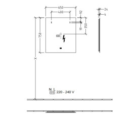 Зеркало в ванную комнату Villeroy & Boch More to See Lite 65х75 см с подсветкой A4596500