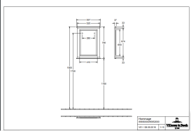 Дзеркало у ванній кімнаті Villeroy & Boch Hommage 55,7х74 см масив дерева білий матовий лак 85652000