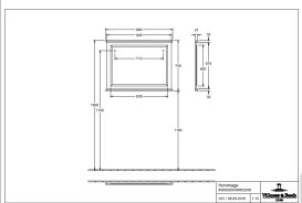 Зеркало в ванную комнату Villeroy & Boch Hommage 98,5х74 см массив дерева белый матовый лак 85652200