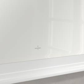 Зеркало в ванную комнату Villeroy & Boch Hommage 98,5х74 см массив дерева белый матовый лак 85652200