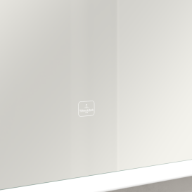 Дзеркало у ванну кімнату Villeroy & Boch Subway 3.0 140х75 см з підсвічуванням алюміній біколор A46314BC