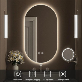 Зеркало в ванную комнату Vivia LED 347 60х100 см с подсветкой А0054902