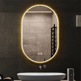 Зеркало в ванную комнату Vivia LED 347+ 60х80 см с подсветкой с функцией антизапотевания А0054901