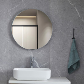 Зеркало в ванную комнату Vivia White 60х60 см алюминий белый А0047429