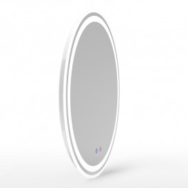 Дзеркало у ванну кімнату Volle 60 см з підсвічуванням диммером і підігрівом 16-21-600