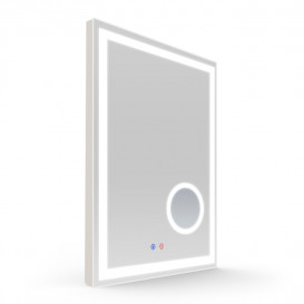 Дзеркало у ванну кімнату Volle 60х80 см підсвічування/диммер/підігрів/лінза 5X 16-13-600M