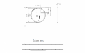 Зеркало Villeroy&Boch Subway 3.0 с подсветкой 710x710x45 мм A4647100