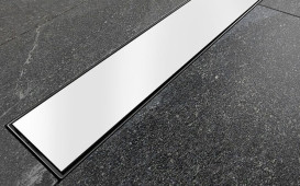 Жолоб водостічний Besco Virgo 90 см скло білий OL-90-VW