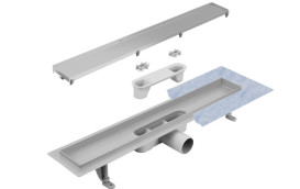 Жолоб водостічний Besco Virgo Basic 70 см під плитку нержавіюча сталь OL-70-VB