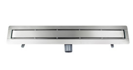 Желоб водосточный Besco Virgo Duo 70 см нержавеющая сталь хром OL-70-VD