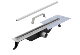 Жолоб водостічний Besco Virgo Slim 70 см нержавіюча сталь OL-70-VS