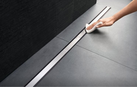 Накладная панель для водосточного желоба Geberit CleanLine20 черная/матовая нержавеющая сталь 154.453.00.1