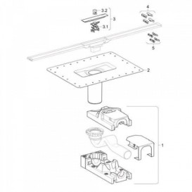 Накладная панель для водосточного желоба Geberit CleanLine20 полированная/матовая нержавеющая сталь 154.453.KS.1