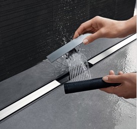 Накладная панель для водосточного желоба Geberit CleanLine60 полированный металл/матовый металл 154.456.KS.1