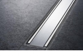 Накладная панель для водосточного желоба Geberit CleanLine60 полированный металл/матовый металл 154.457.KS.1