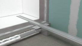 Жолоб водостічний Hansgrohe RainDrain Compact для плоскої установки 700 мм матова нержавіюча сталь 56164800