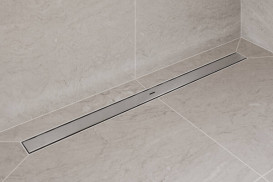 Желоб водосточный Hansgrohe RainDrain Allround для стандартной/неглубокой установки 1200 мм матовая нержавеющая сталь 56190800