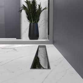 Желоб водосточный Koller Pool Aqua 70 см с решеткой Grace ABS-пластик/нержавеющая сталь AQG0700