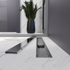 Желоб водосточный Koller Pool Aqua 80 см с решеткой Grace ABS-пластик/нержавеющая сталь AQG0800