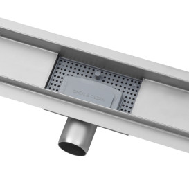 Желоб водосточный Kroner KRP Eifel-W70Welle с решеткой 700 мм нержавеющая сталь CV034163