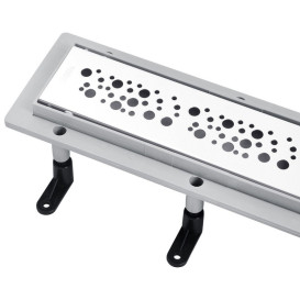 Жолоб водостічний Kroner KRP Harz M70Muster з решіткою 700 мм нержавіюча сталь CV029586