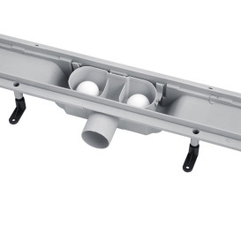 Жолоб водостічний Kroner KRP Harz M80Muster з решіткою 800 мм нержавіюча сталь CV029587