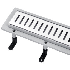 Жолоб водостічний Kroner KRP Harz S80Sektion з решіткою 800 мм нержавіюча сталь CV029581