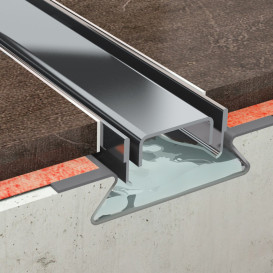 Желоб водосточный McAlpine Omega Slim 800 мм матовая сталь MPCD800-O-B-NT-KPL