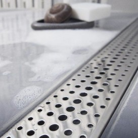 Жолоб водостічний МСН 1050 мм з горизонтальним фланцем і матовою гратами Бейзік CH N 1050 B 1