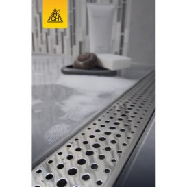 Жолоб водостічний МСН 450 мм з горизонтальним фланцем і матовою гратами Бейзік CH 450 BN 1