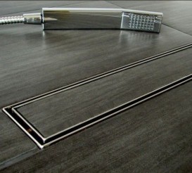 Желоб водосточный МСН 750 мм с горизонтальным фланцем и матовой решеткой Классик CH 750/50 KN 1