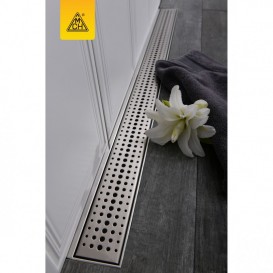 Жолоб водостічний МСН 750 мм з вертикальним фланцем і матовою гратами Бейзік CH 750 BN 3